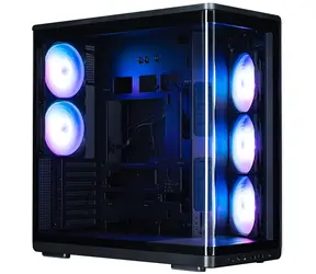 Zalman P60 čierna / Skriňa / ATX / 5x 120mm ARGB / 2x USB-A 3.2 Gen2 + 1x USB-C / bez zdroja / panoramatická
