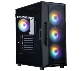 Zalman i3 Neo V2 čierna / Skriňa / ATX / 1x USB 3.2 Gen2 Type-A + 1x USB-C 3.1 Gen2 / 4X 120mm RGB / bez zdroja