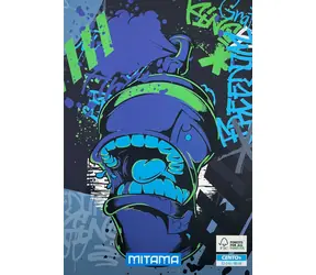 Mitama Fantasy colours Graffiti / Zošit / A4+ / linajkový s okrajmi / 52+2 listov / 100 g