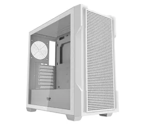 darkFlash DS900 Mesh biela / ATX / bez ventilátorov / 2x USB-A / priehľadná bočnica / bez zdroja