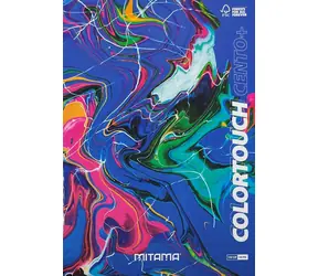 Mitama Color Touch modrá-mramor / Zošit / A4+ / linajkový / 52+2 listov / 100 g