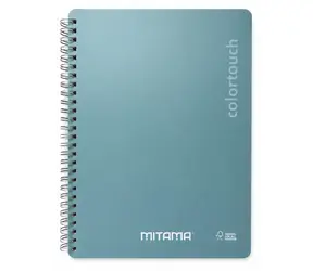 Mitama i-Note tyrkysová / Špirálový zošit / 18,5×24 cm / čistý / 90 listov