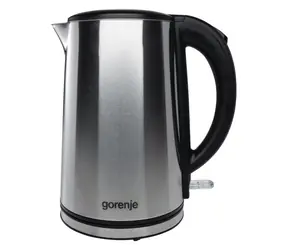 Gorenje K15DWS čierna / Varná kanvica / 2200 W / 1.5 l / nerezová oceľ