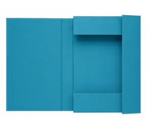Mitama Color Touch modrá / Dosky na dokumenty / 3 chlopne / gumička / chrbát 5 cm