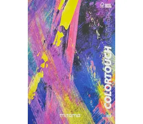 Mitama Color Touch modrá-žltá / Zošit / A4+ / linajkový s okrajmi / 52+2 listov / 100 g