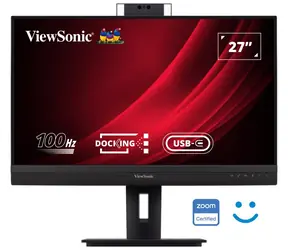 27" ViewSonic VG2757V-2K čierna / Monitor / IPS / 2560x1440 / 100Hz / 5ms / Webkamera / Pivot / VESA / Repro