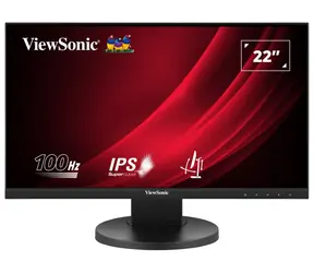 22" ViewSonic VG2208A-HD čierna / Monitor / IPS / 1920 x 1080 / 100 Hz / HDMI + DP + VGA / Pivot / VESA / repr