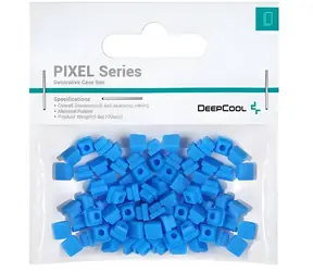 DEEPCOOL PIXEL modrá / Dekoratívne bity pre PC skriňa / 100 kusov / guma