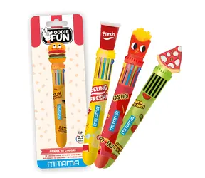 Mitama Foodie Fun oranžová / Guľôčkové pero / 10 farieb / 0,7 mm
