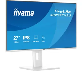 27" IIYAMA ProLite XB2797HSU-W1 biela / Monitor / IPS / Full HD 1920x1080 / 120 Hz / USB-C / USB hub