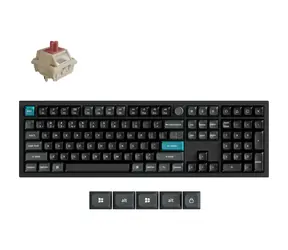 Keychron Q6 Ultra 8K čierna / Klávesnica / Full-size / Mechanická / Silk POM Red switch / Hot-swap / 2,4 GHz / BT 5.3
