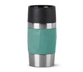 Emsa TRAVEL MUG Compact Petrol / Termohrnček / 300 ml / Nerezová oceľ / Vákuová izolácia