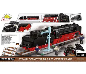 Cobi 6286 Parná lokomotíva DR BR 03 Executive Edition / Stavebnica / 2721 kociek / 3 figúrky / od 10 rokov
