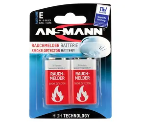Ansmann Smoke Detector / Batéria / Alkalická / 9V / 6LR61 / Blister