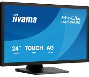23.8" Iiyama ProLite T2452MSC-B2AG čierna / Dotykový monitor / IPS / 1920x1080 / 120 Hz / 420 cd/m2 / HDMI+DP / repro