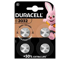 Duracell CR2032 / Gombíková batéria / Lítium / 3 V / 4 ks
