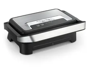 TEFAL Inicio Compact GC270D / kontaktný gril / 1000 W / nerez / čierna
