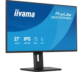 27" Iiyama ProLite XB2797HSN-B1 čierna / Monitor / IPS / 1920x1080 Full HD / 120 Hz / 1 ms / USB-C dock 65W / repro