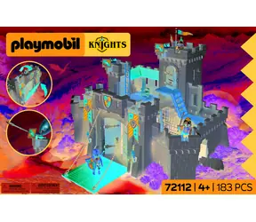 Playmobil 72112 Veľký hrad Levích rytierov / Stavebnice / 183 dielikov / od 4 rokov