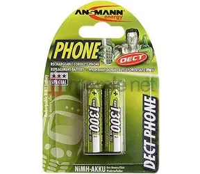 Ansmann DECT HR6 / Nabíjacia batéria / AA / NiMH / 1300 mAh / 1.2V / 2 ks