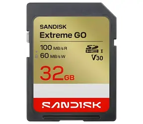 SanDisk Extreme Go SDHC 32 GB / Pamäťová karta / čítanie 100 MB/s / zápis 60 MB/s / vhodné pre 4K