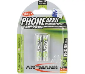 Ansmann DECT Micro / Nabíjacia batéria / AAA / NiMH / 550 mAh / 1.2V / 2 ks