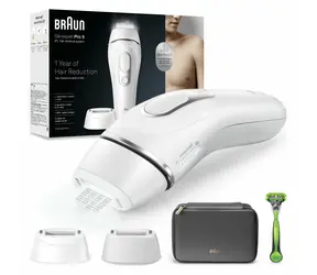 Braun Silk-expert Pro 5 PL5145 IPL bielo-strieborná / IPL epilátor / 400 000 zábleskov / sieťové napájanie