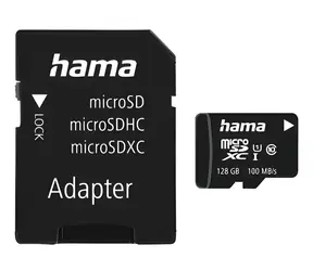 HAMA microSDXC 128 GB + adaptér / Pamäťová karta / Class 10 / UHS-I / 80 MB/s