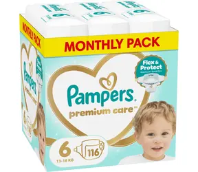 Pampers Premium Care 116 ks / Plienky / Veľkosť 6 (13-18 kg)