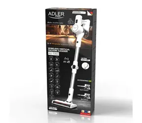 Adler AD 7060 biela / Tyčový vysávač / 350 W / 16000 Pa / 65 dB / bezvreckový