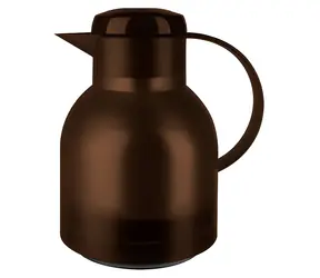Emsa Samba Vacuum 1l hnedá / Vákuová kanvica (termoska) / Quick Press