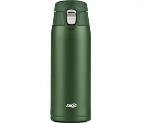Emsa TRAVEL MUG light 0.4 l tmavo zelená / Termohrnček / nerezová oceľ