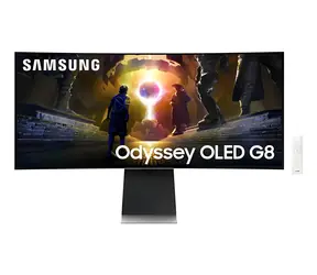 34" Samsung Odyssey OLED G8 S34DG850SU strieborná / OLED / 3440 x 1440 / 21:9 / 0,03 ms / 175 Hz / 250 cd / HDMI+DP+USB-C