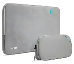 tomtoc Recycled Sleeve with Pouch sivá / Púzdro / MacBook Pro 14" / M1-M4