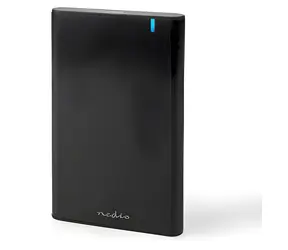 Nedis Prenosný box pre pevný disk / 2.5" / SATA III / USB 3.1 Gen1 / USB-A a USB-C / hliníkový