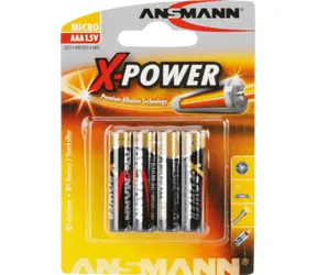 Ansmann X-Power / Batéria / AAA / alkalická / 1,5 V / 4 ks