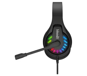 A4Tech Bloody G230P čierna / Herné slúchadlá s mikrofónom / 7.1 / Mikrofón sklápací / RGB / 3.5mm jack + USB / 2 m