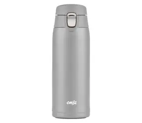 Emsa TRAVEL MUG light 0.4l strieborná / Termohrnček / nerezová oceľ