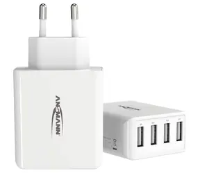 Ansmann HC430 biela / Sieťová nabíjačka / 4X USB-A / 30W
