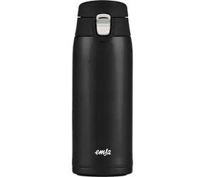 Emsa TRAVEL MUG light 0,4 l čierna / Termohrnček / nerezová oceľ