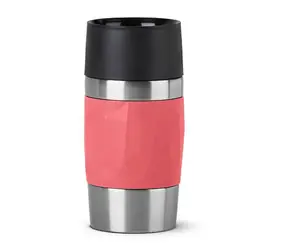 Emsa TRAVEL MUG Compact koralová / Termohrnček / 300 ml / 3h horúce / 6h studené / skrutkovací uzáver