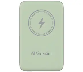 Verbatim Charge 'n' Go zelená / Powerbanka / 10 000 mAh / USB-C / MagSafe / 15W bezdrôtové / 20W PD