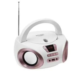 Adler AD 1181wc biela medená / CD prehrávač / MP3 / FM rádio / AUX / USB / 2x2 W
