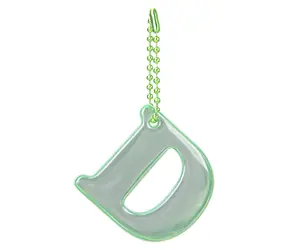 BAAGL Reflexný prívesok písmeno D / Prívesok na batoh / reflexný materiál