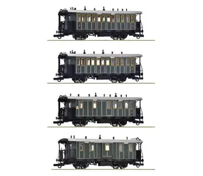 Roco 6200197 Sada 4 ks osobných vagónov K.Bay.Sts.B. / merítko H0 (1:87) / dĺžka 568 mm / od 14 rokov