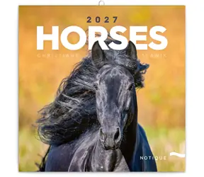 Notique Horses - Christiane Slawik 2027 / Poznámkový kalendár / 30 × 30 cm