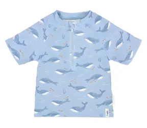 Little Dutch Ocean Splash veľ. 86/92 / Plavecké tričko / krátky rukáv / recyklovaný nylon