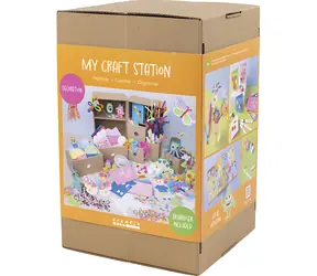 Creativ Company Maxi box so zásuvkami Dekorovanie / Kreatívna sada / Foam Clay / brmbolce / zažehľovacie korálky