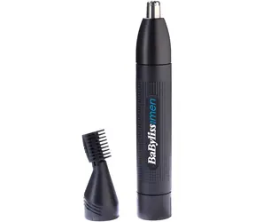 Babyliss E652E / Zastrihávač chĺpkov / ušné & nosové & obočie / 2 zastrihovacie hlavy / nástavce 3 & 5 mm / 1x AA batérie