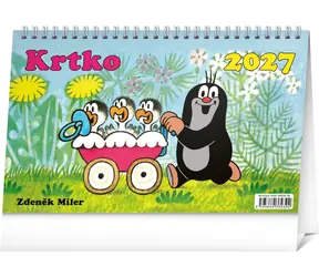NOTIQUE Krtko 2027 / Stolný kalendár / 23,1 x 14,5 cm / slovenské kalendárium